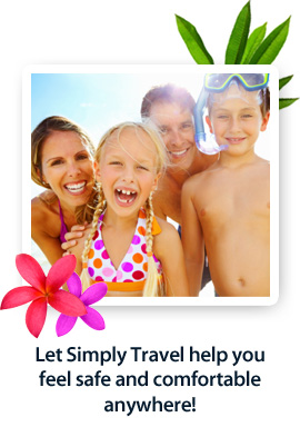Let Simply Travel help you feel safe and comfortable anywhere!